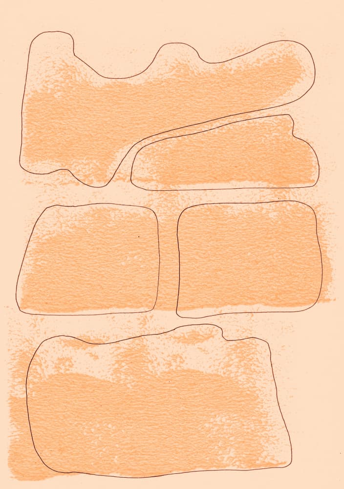 Warm Organic Forms by Santhosh ch — canvas wall art