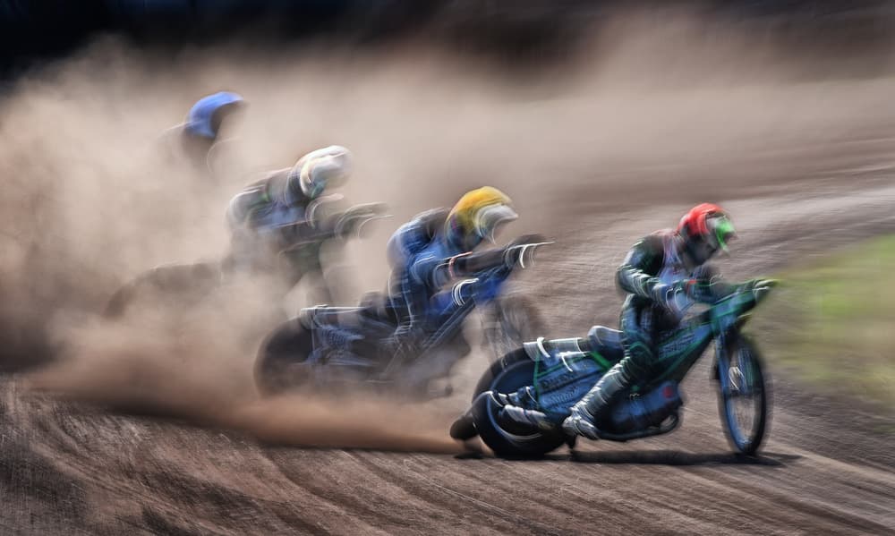 Dusty Speedway Race by Lou Urlings — canvas wall art