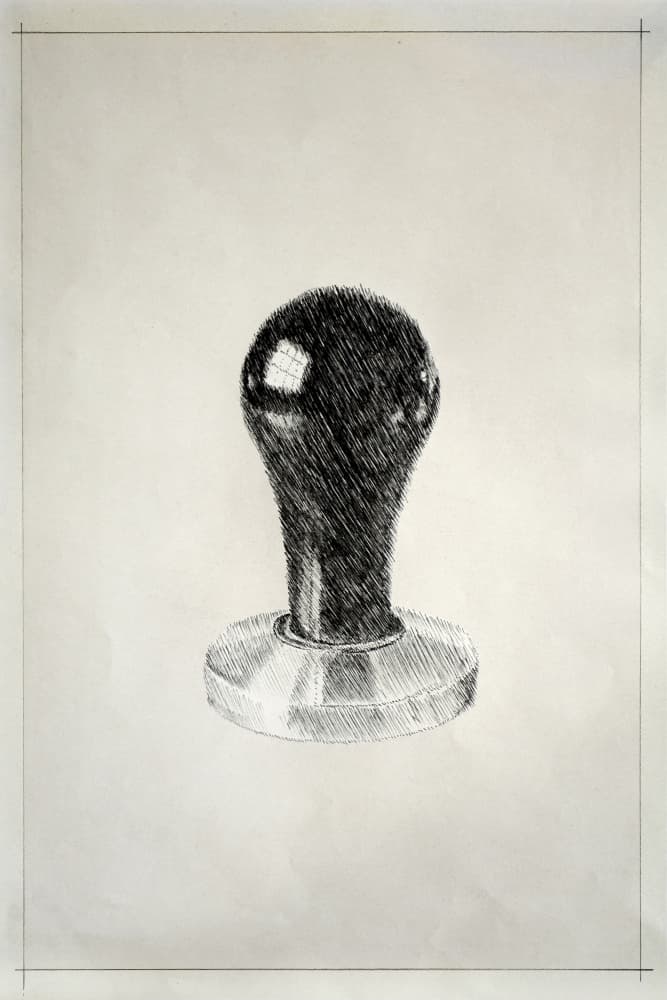 Classic Espresso Tamper by David Diehl — canvas wall art