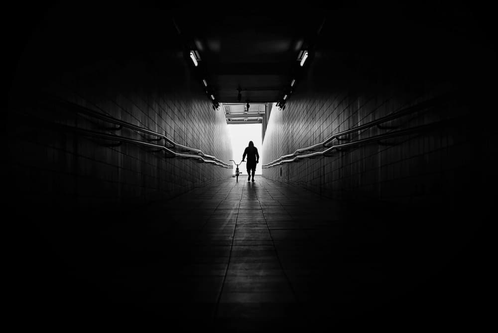 Solitary Tunnel Journey by Jorge Pimenta — canvas wall art