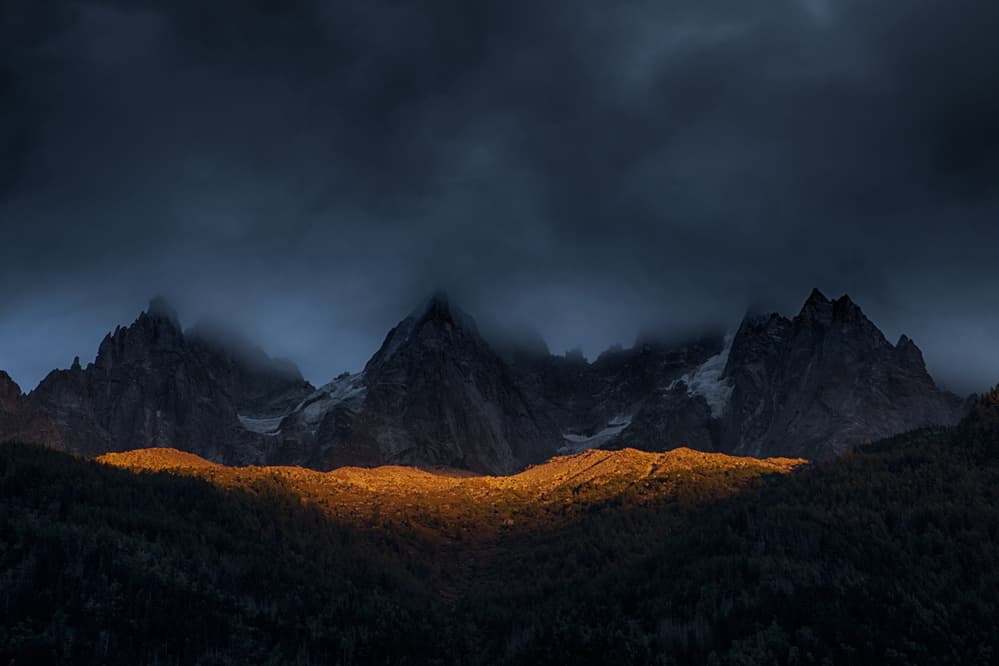 Twilight Mountain Glow by Peter Svoboda MQEP — canvas wall art
