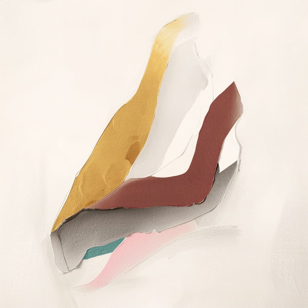 Muted Abstract Layers by Alma — canvas wall art