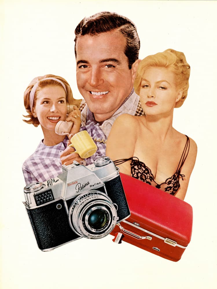 Midcentury Lifestyle Collage by Mikhail Siskoff — canvas wall art