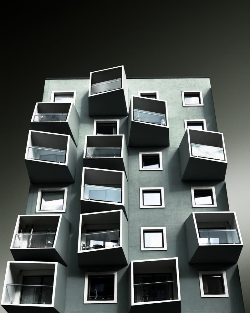 Modern Balcony Architecture by Jorge Pimenta — canvas wall art