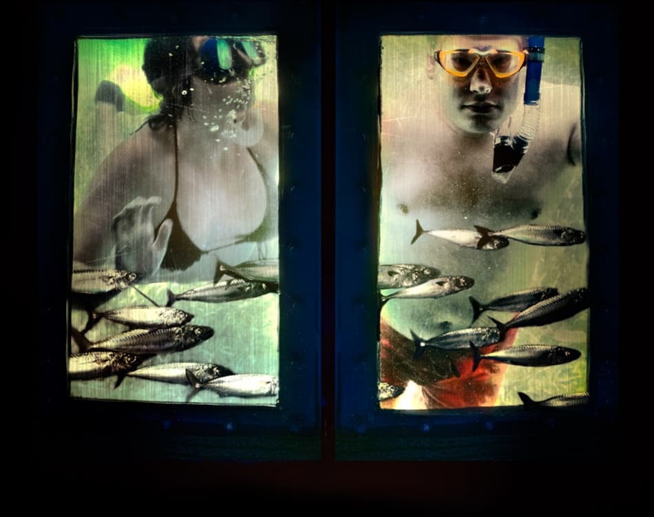 Underwater Window View by ambra — canvas wall art