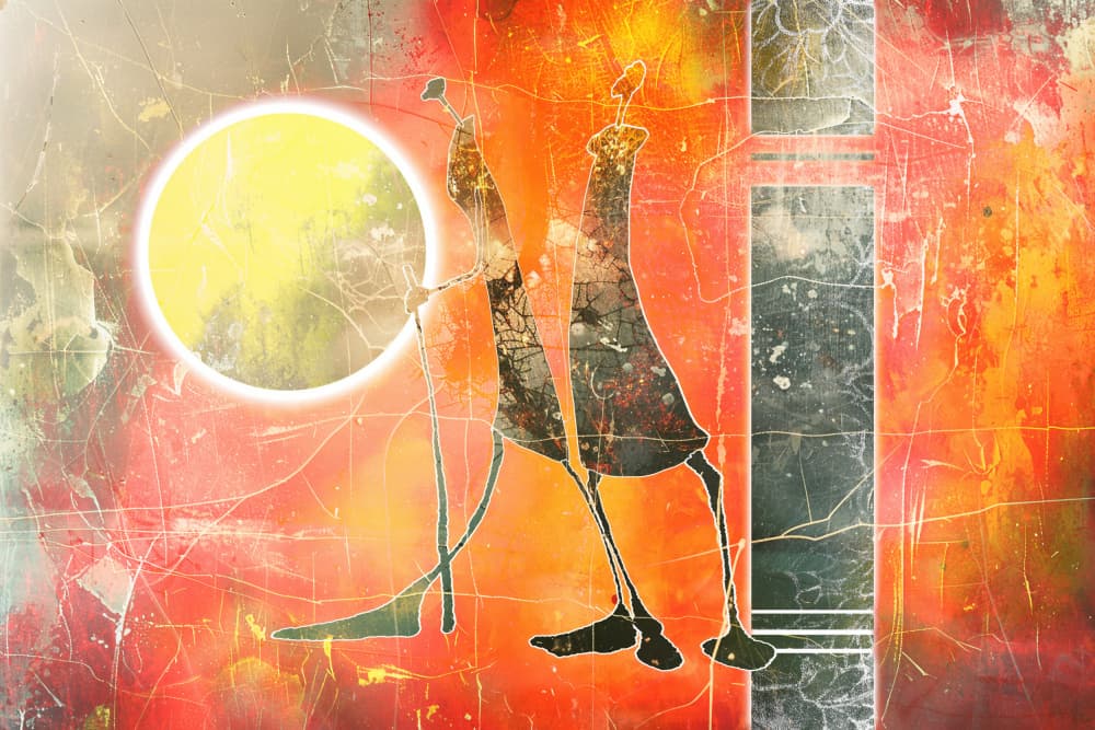 African Dance Figures by Rafal Kulik — canvas wall art