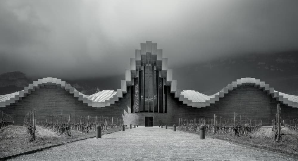 Wavy Winery Architecture by Carlos Hernandez Martinez — canvas wall art