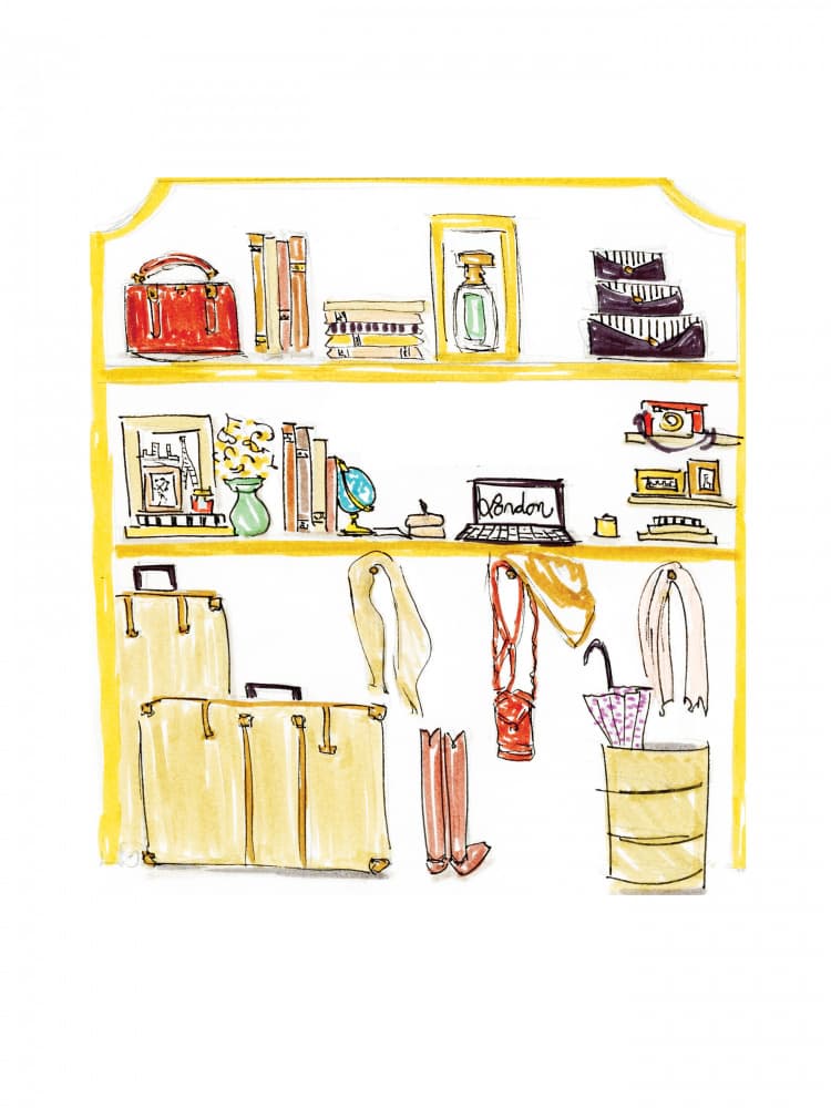 Fashion Travel Shelf by Breanna Megan Studio — canvas wall art