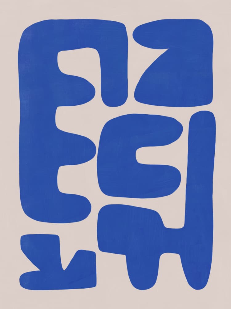 Modern Organic Forms by Little Dean — canvas wall art