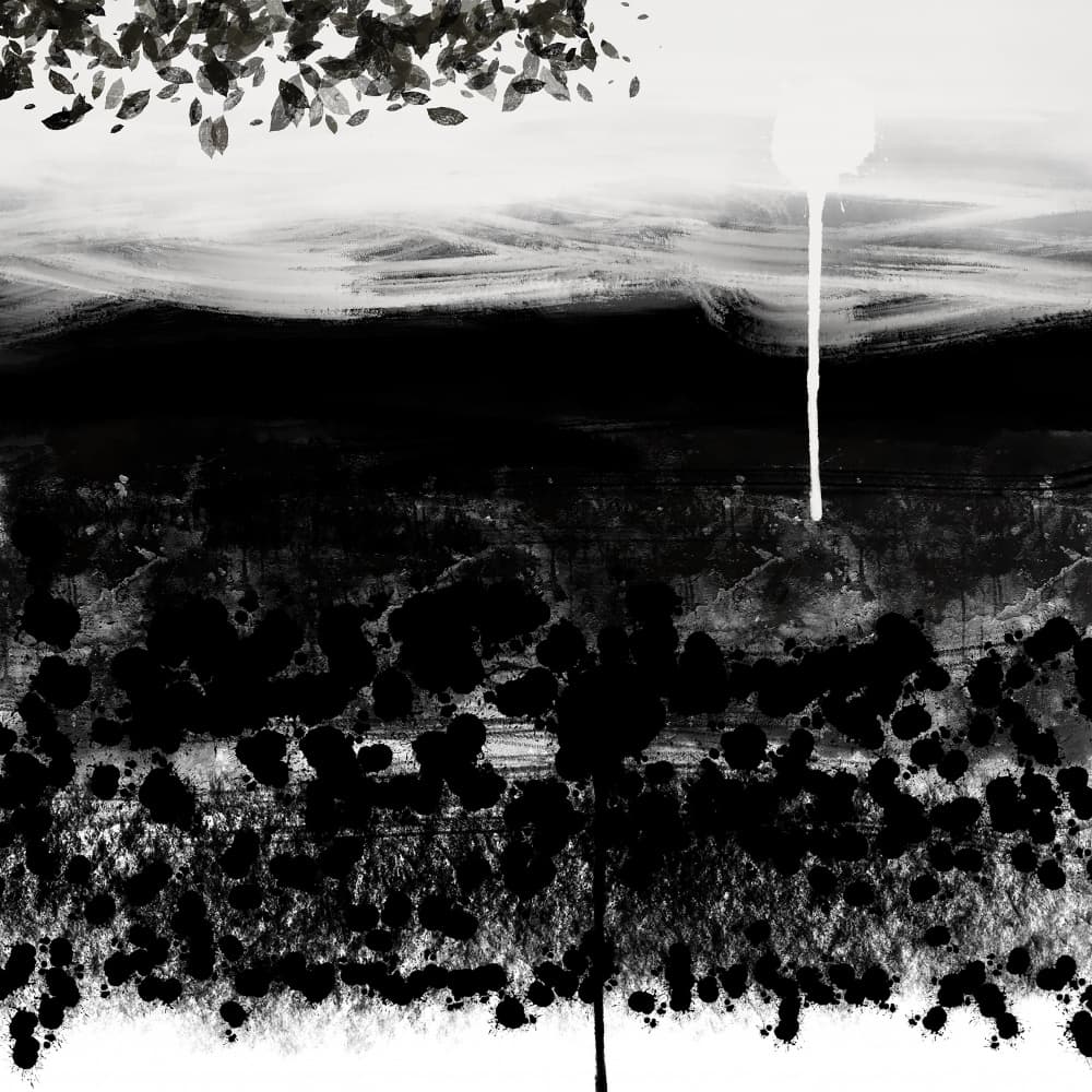 Abstract Forest Drip by Cesare Bellassai Art — canvas wall art