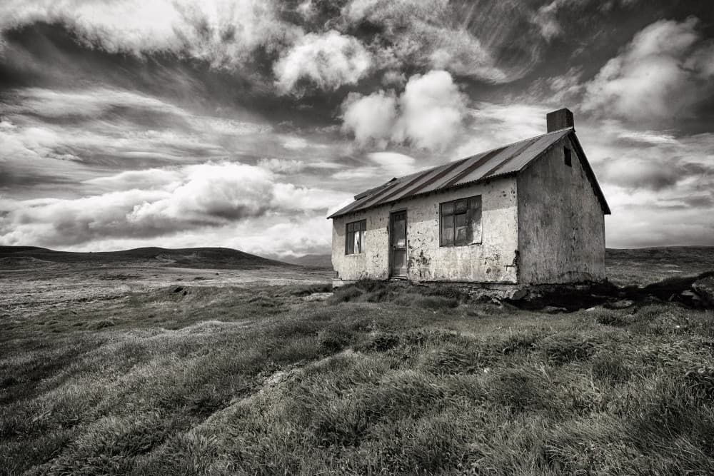 Lonely House Dramatic Sky by Þorsteinn H. Ingibergsson — canvas wall art