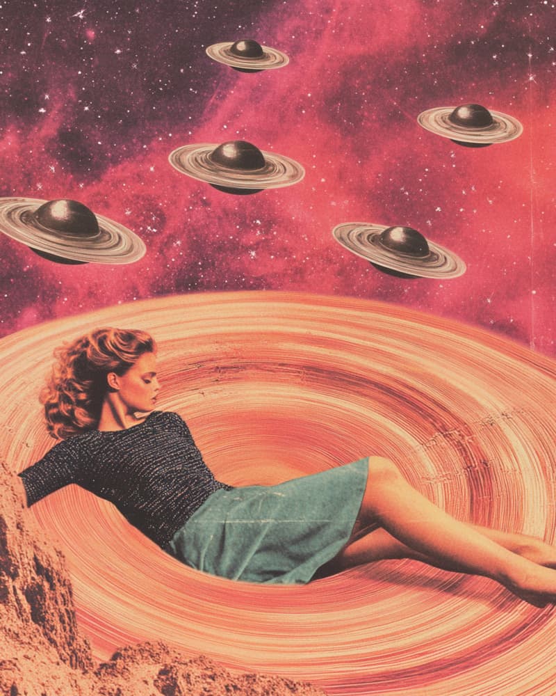 Retro Cosmic Woman by Samantha Hearn — canvas wall art