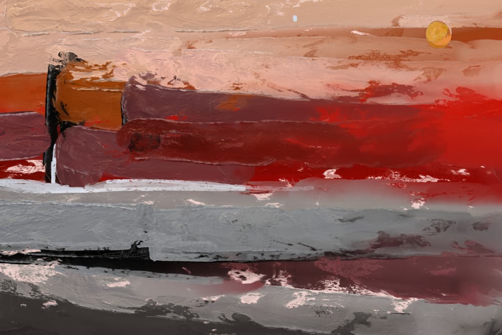 Abstract Sunset Horizon by Josie George — canvas wall art