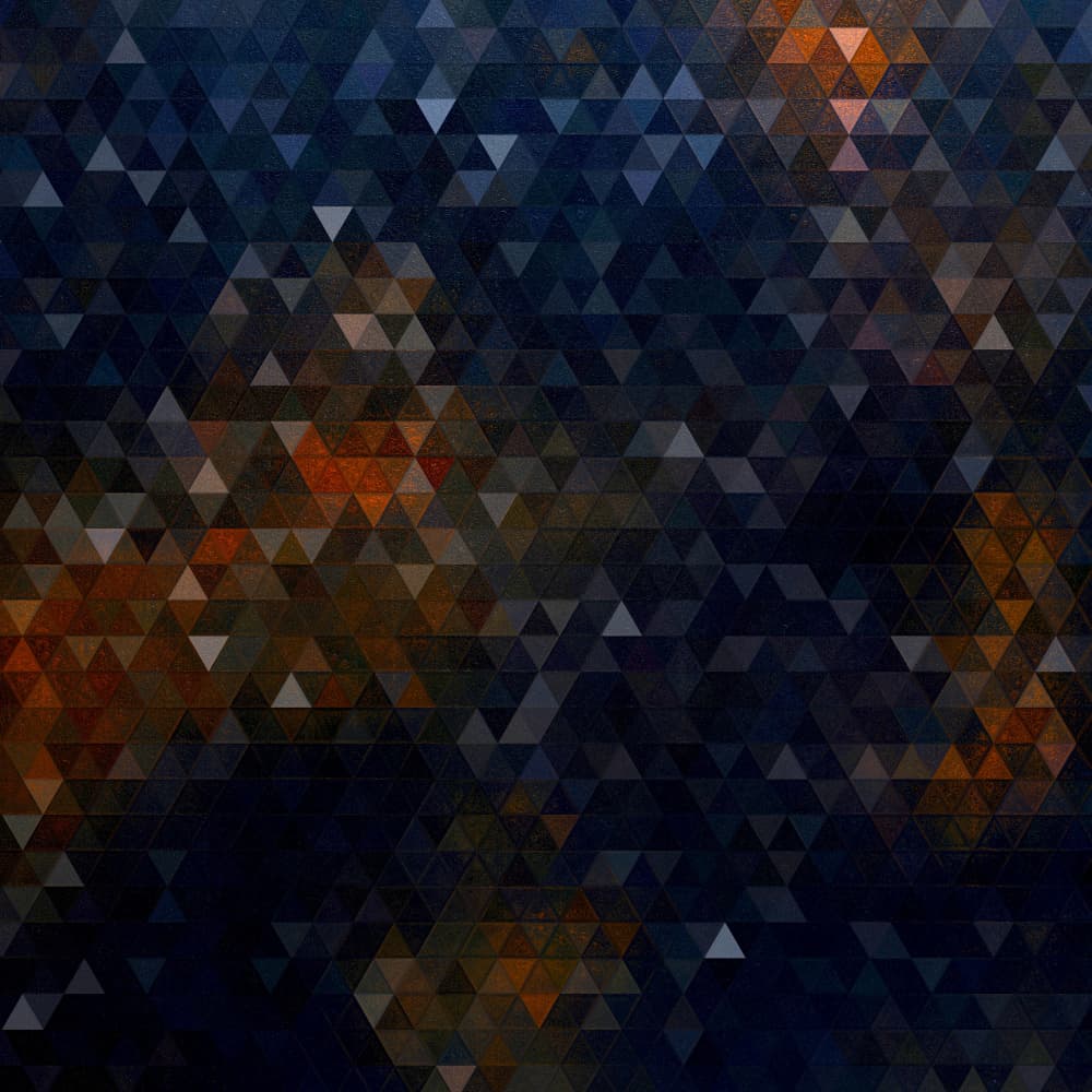 Dark Geometric Glow by Justyna Jaszke — canvas wall art