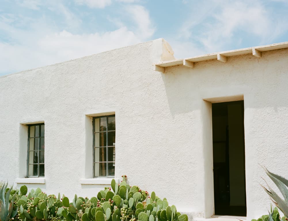 Sunny Southwest Adobe House by Bethany Young — canvas wall art