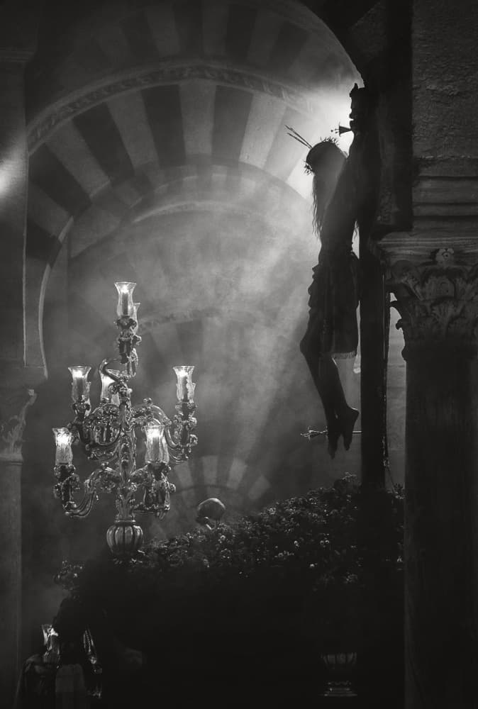 Crucifix Divine Light by Juan Luis Seco — canvas wall art