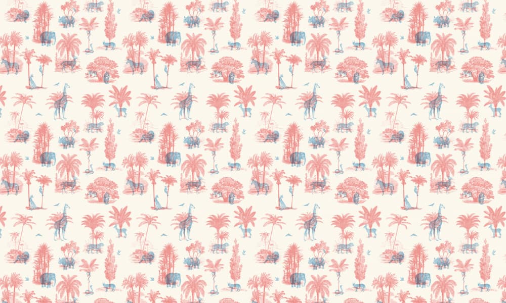 Tropical Safari Toile by Florent Bodart — canvas wall art