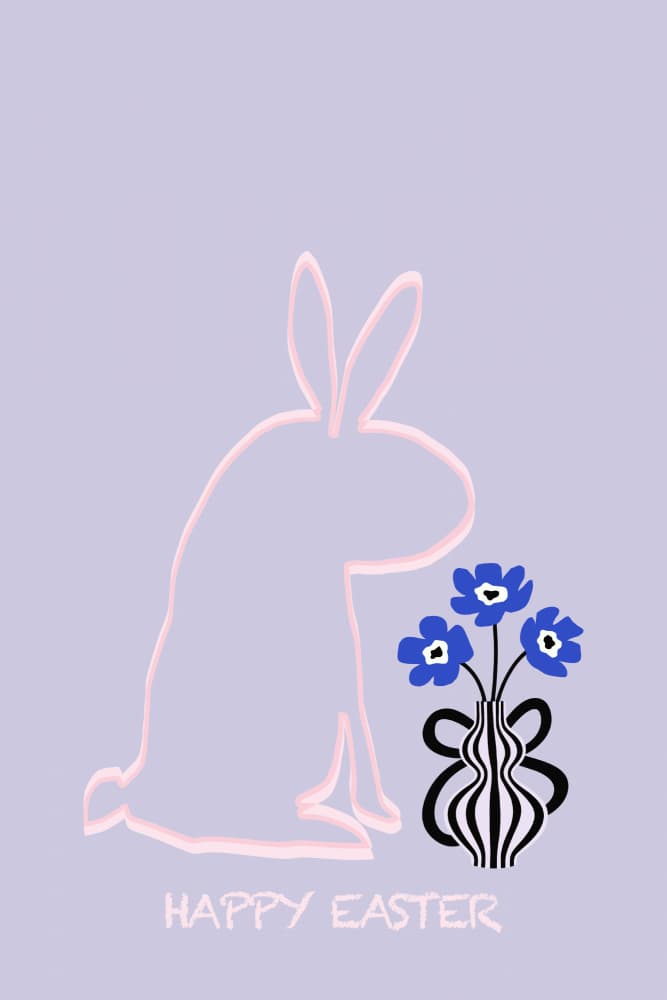 Gentle Easter Bunny by cartissi — canvas wall art
