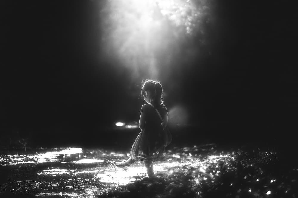 Little Girl's Glow by Despird Zhang — canvas wall art