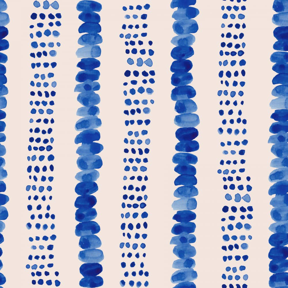 Organic Blue Stripes by Irene Demetri — canvas wall art