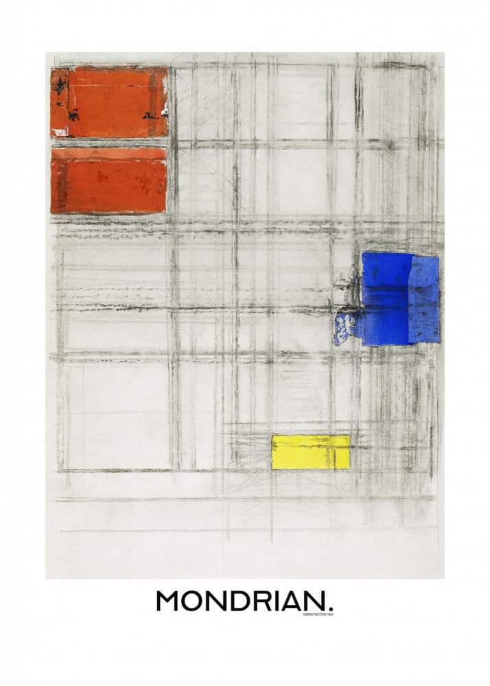 Study for a Composition by Piet Mondrian — canvas wall art