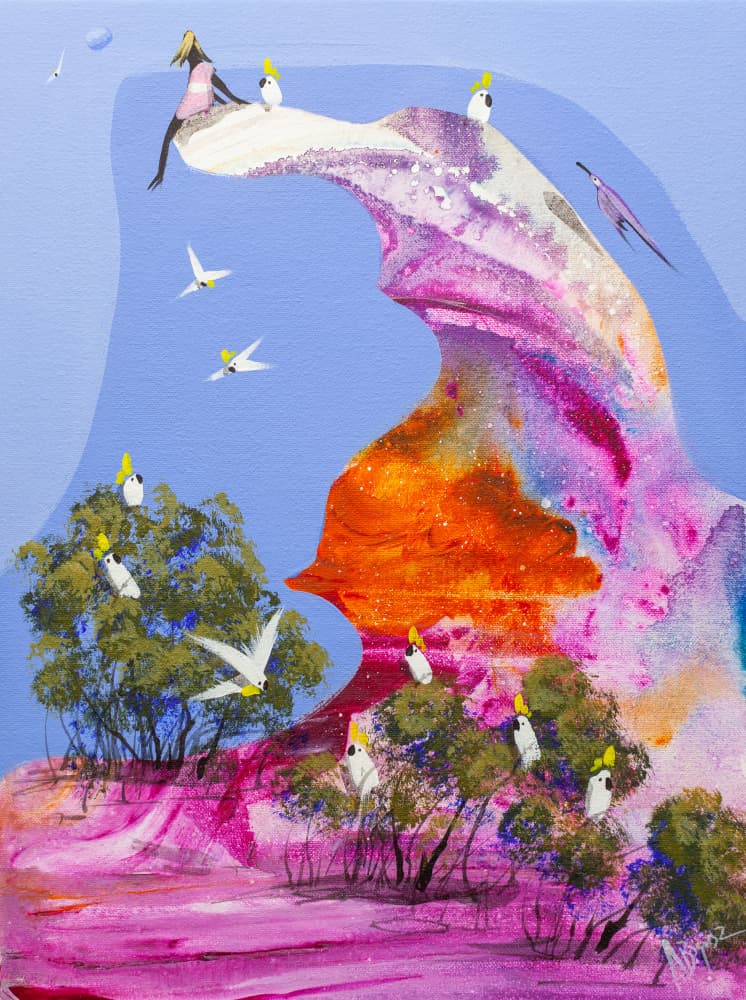 Colorful Cockatoo Roost by Adam Bogusz — canvas wall art