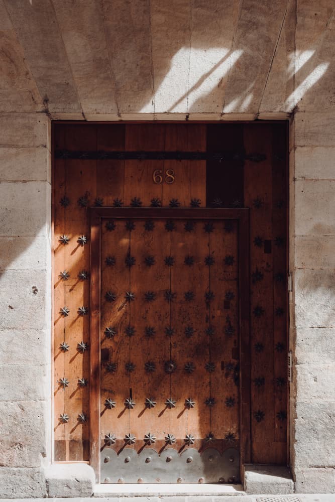 Ornate Rustic Door by Aimee Giles — canvas wall art