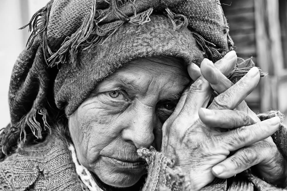 Wise Elder Portrait by Josefina Melo — canvas wall art