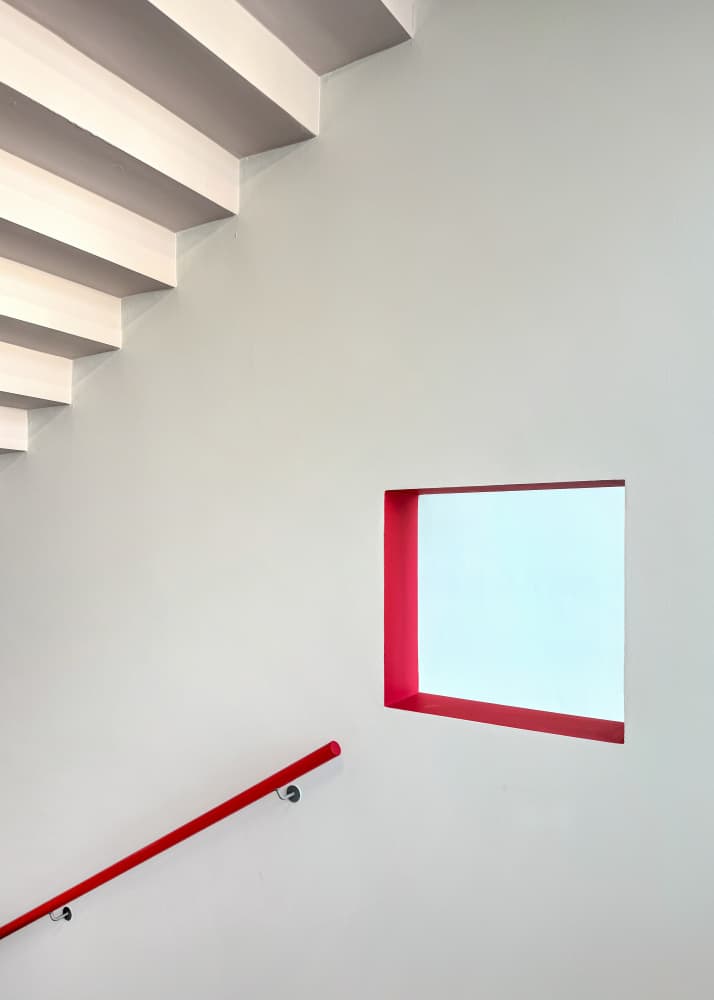 Modern Geometric Staircase by Lus Joosten — canvas wall art