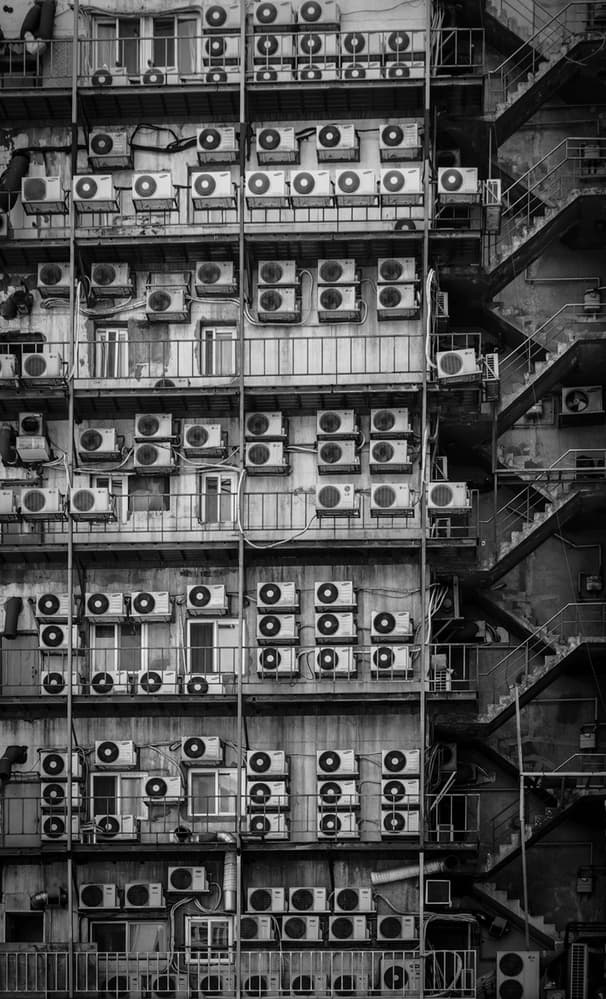 City Air Conditioner Wall by HAN dong hee — canvas wall art