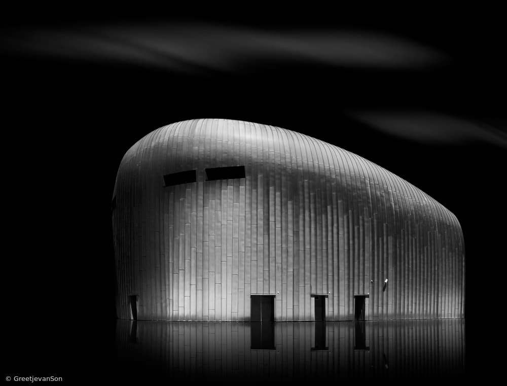 Sleek Architectural Reflection by Greetje van Son — canvas wall art