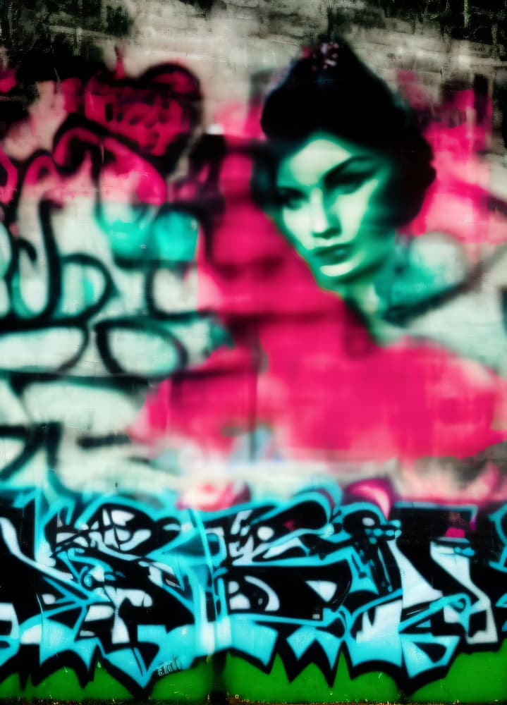 Urban Graffiti Woman by Cicero Spin — canvas wall art