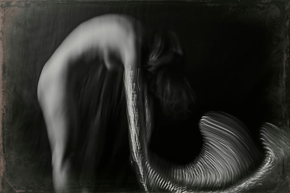 Fluid Nude Form by Bogdan Bouşcă — canvas wall art