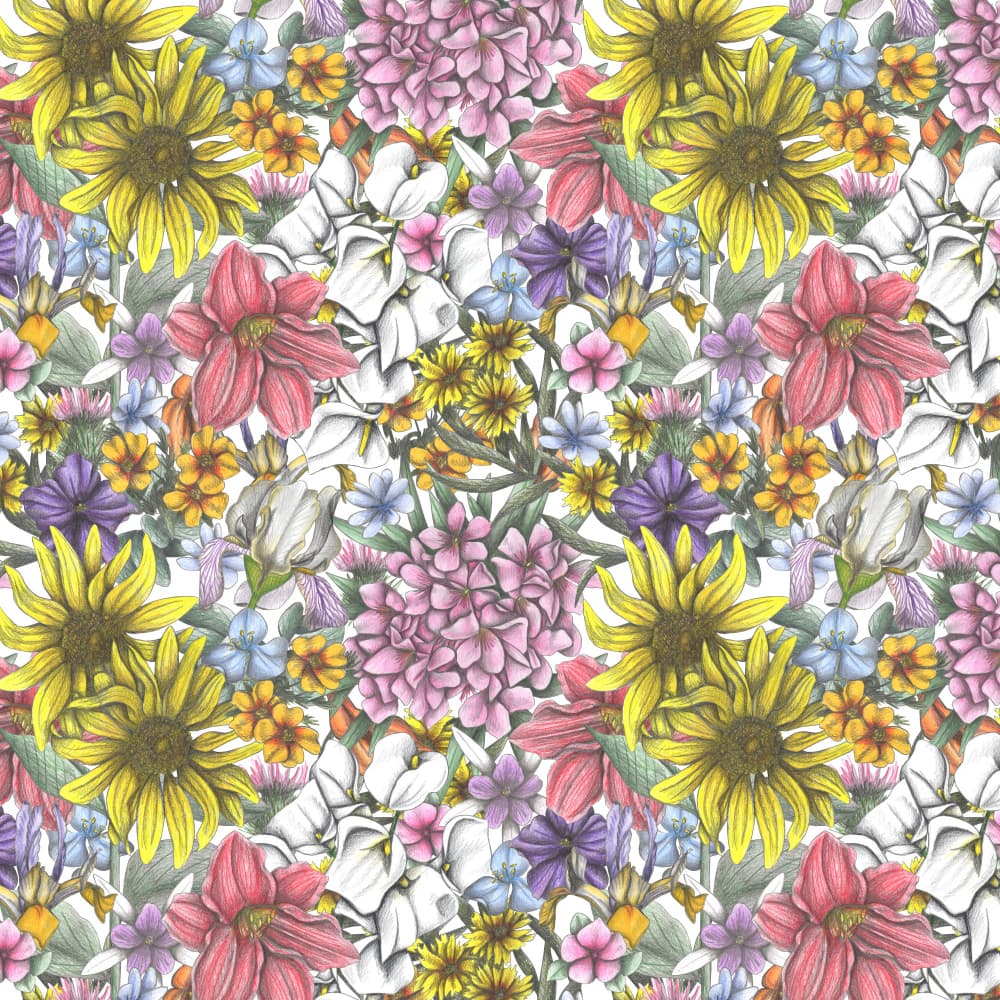 Vibrant Floral Medley by Cecilia Battaini — canvas wall art