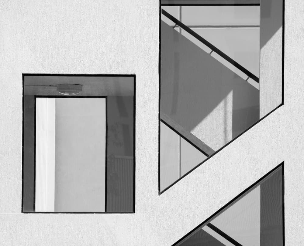 Geometric Shadows by Jacqueline Hammer — canvas wall art