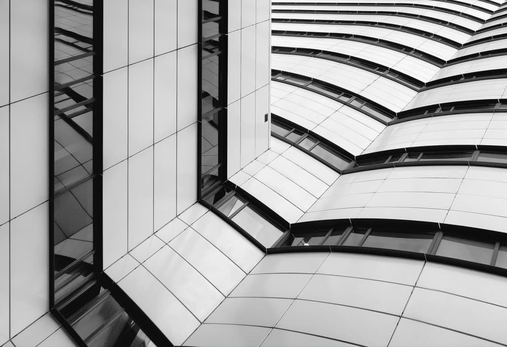 Sleek Architectural Curves by Henk van Maastricht — canvas wall art