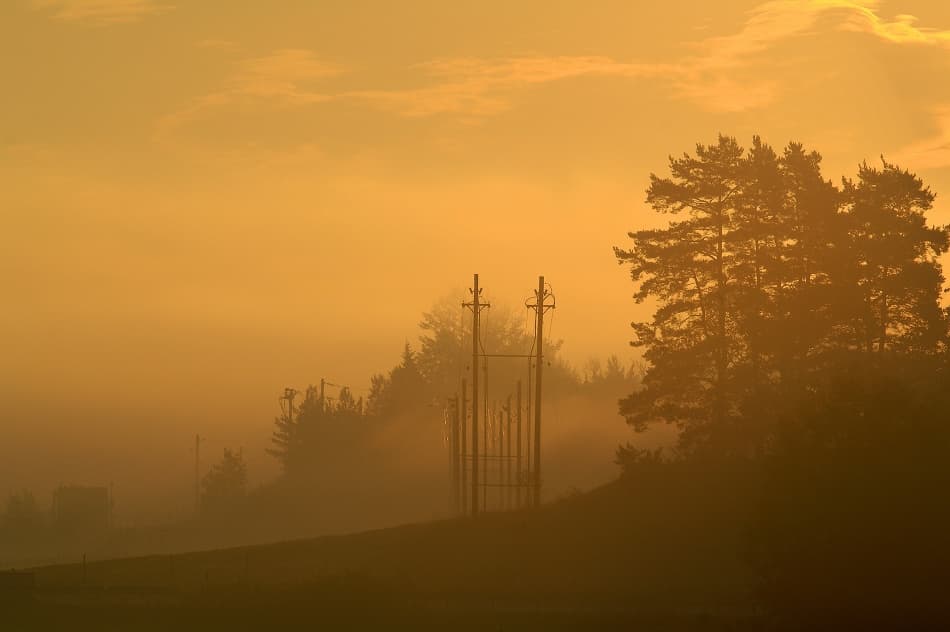 Golden Morning Fog by Allan Wallberg — canvas wall art
