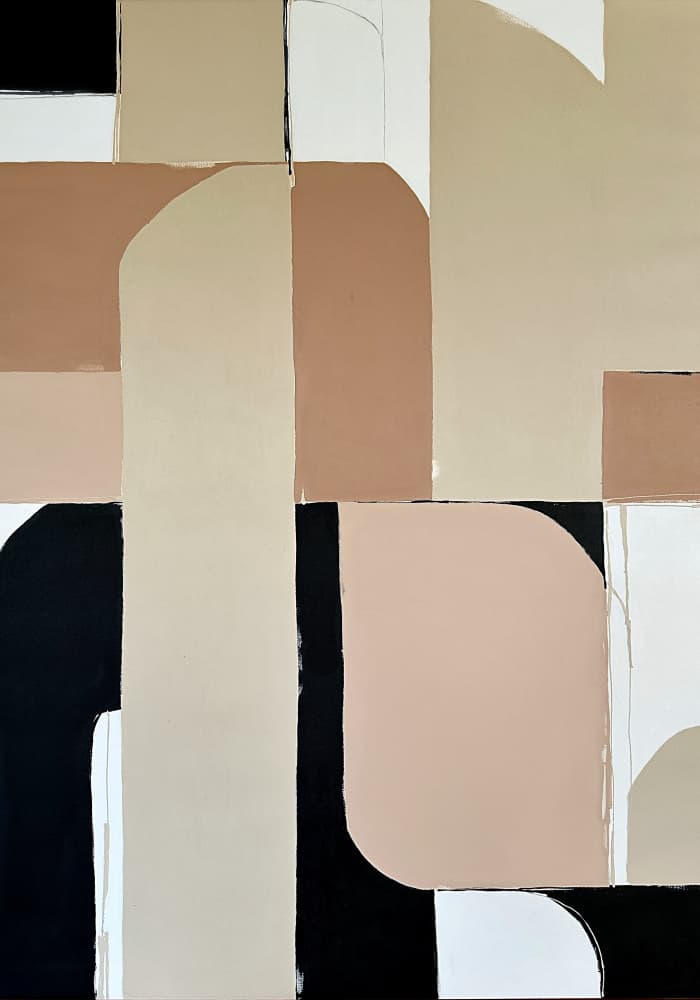 Modern Neutral Shapes by Andrea Reichhart — canvas wall art