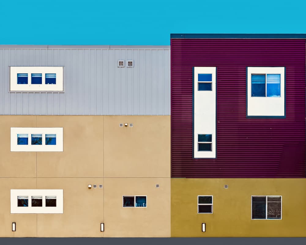 Vibrant Architectural Forms by Arnon Orbach — canvas wall art