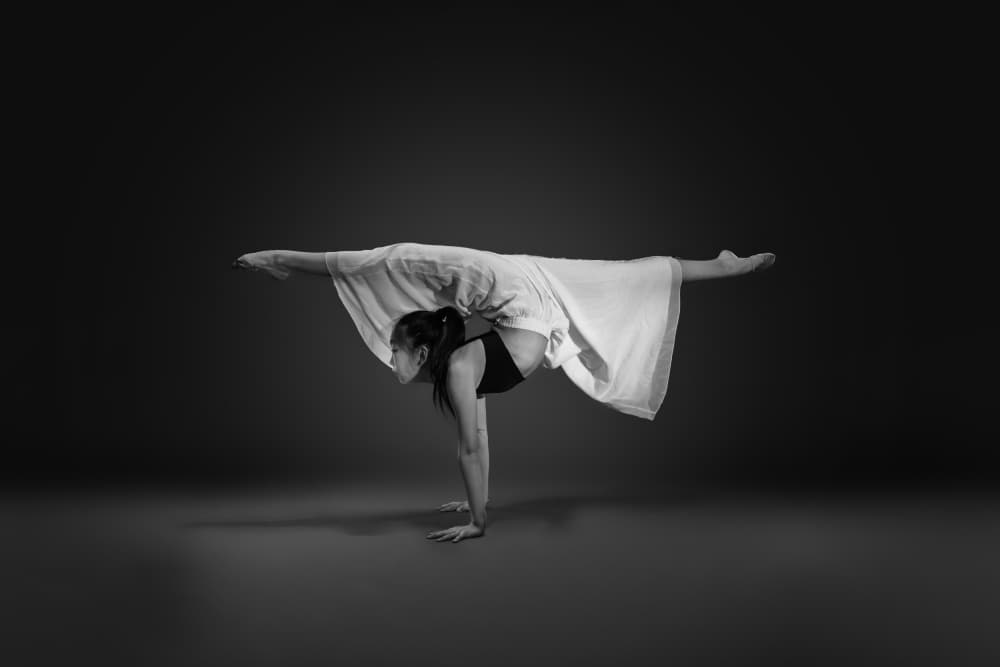 Graceful Handstand Split by Rob Li — canvas wall art