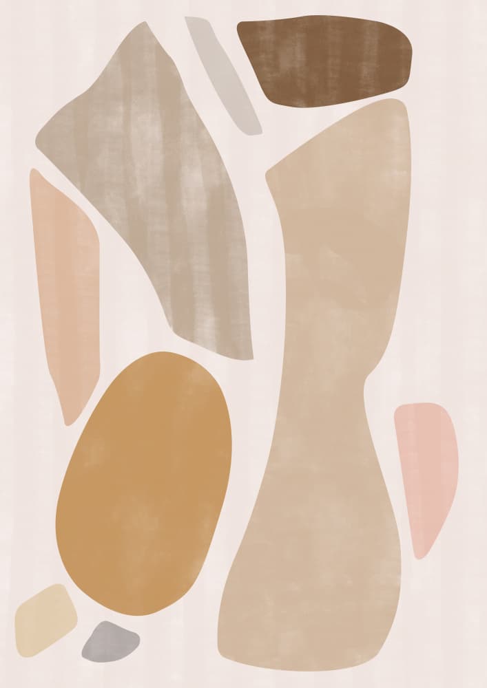 Soft Organic Shapes by Kit Agar — canvas wall art