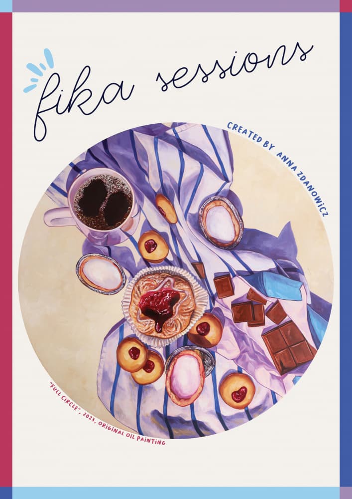 Cozy Fika Treats by Anna Zdanowicz — canvas wall art