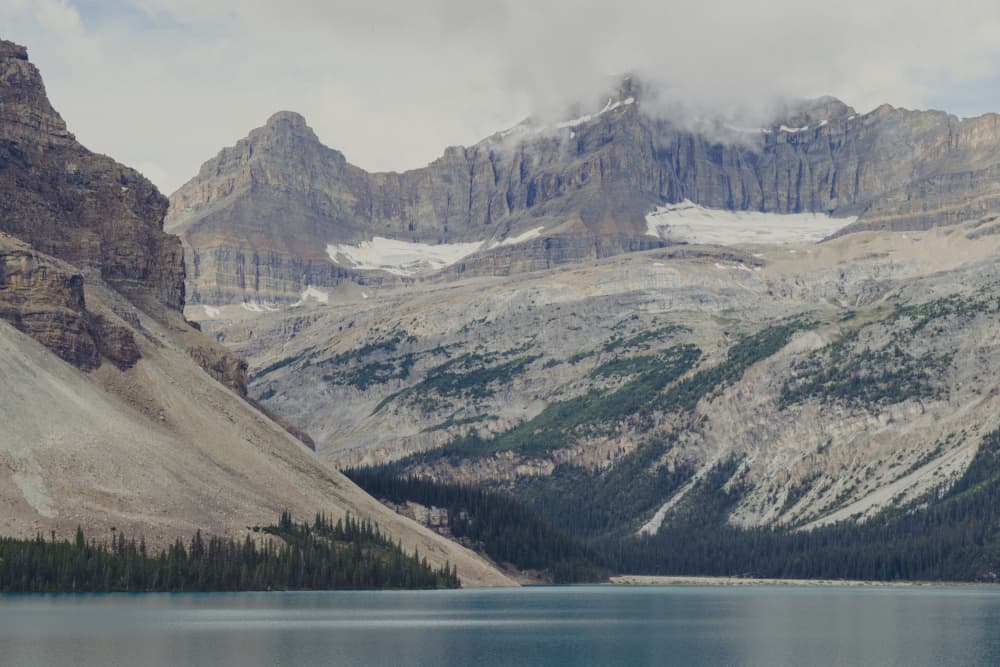 Majestic Mountain Lake by Courtney Crane — canvas wall art