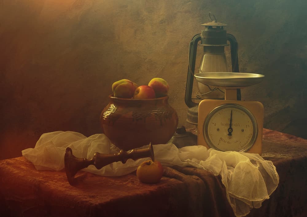 Rustic Kitchen Still Life by UstinaGreen — canvas wall art