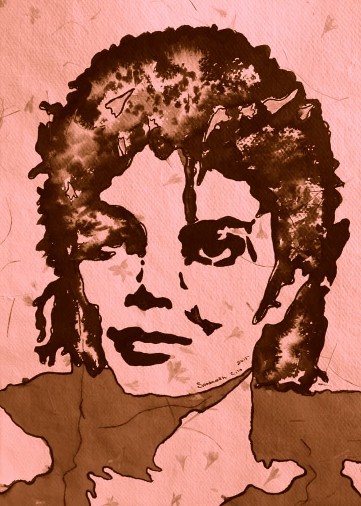 Stylized Pop Portrait by Santhosh ch — canvas wall art