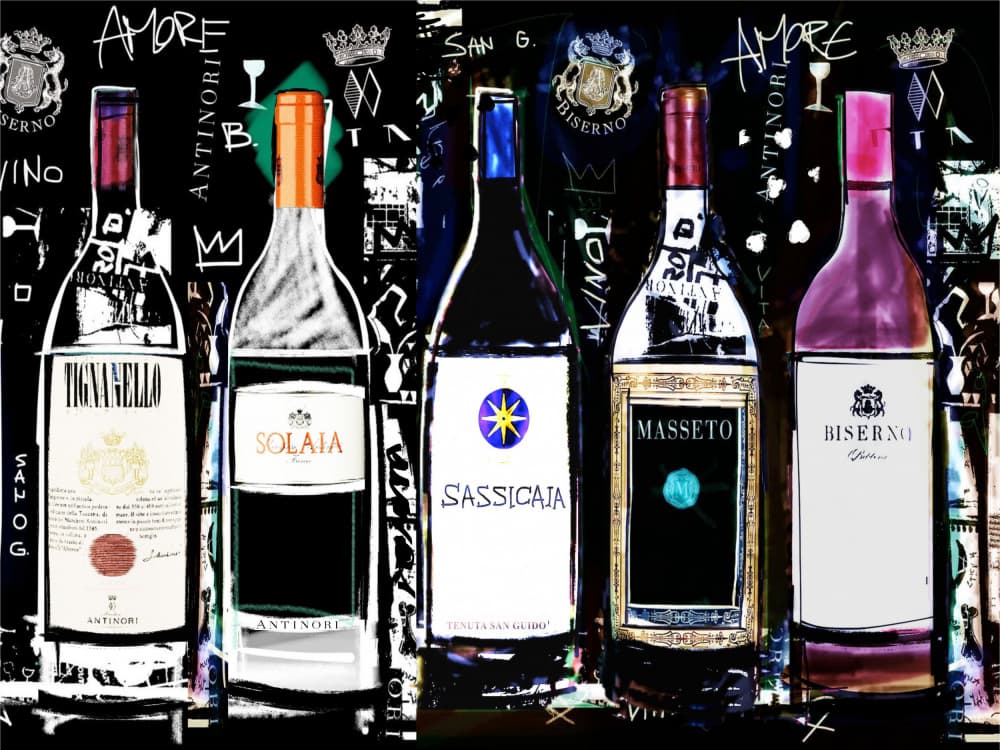 Sophisticated Wine Collection by Stefan Bammert — canvas wall art