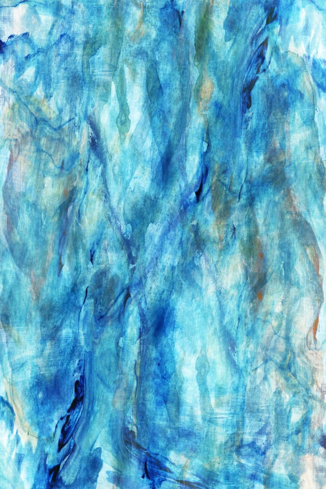Fluid Blue Abstract by cartissi — canvas wall art