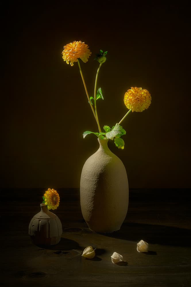 Moody Floral Still Life by Lydia Jacobs — canvas wall art