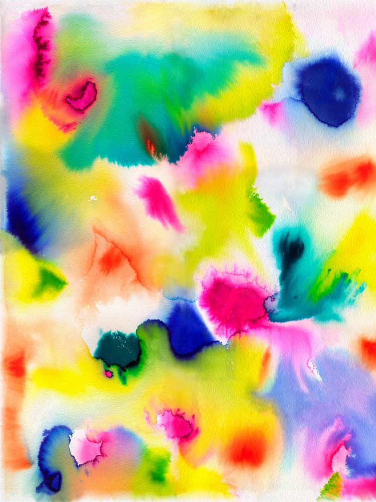 Vibrant Fluid Colors by Ninola Design — canvas wall art