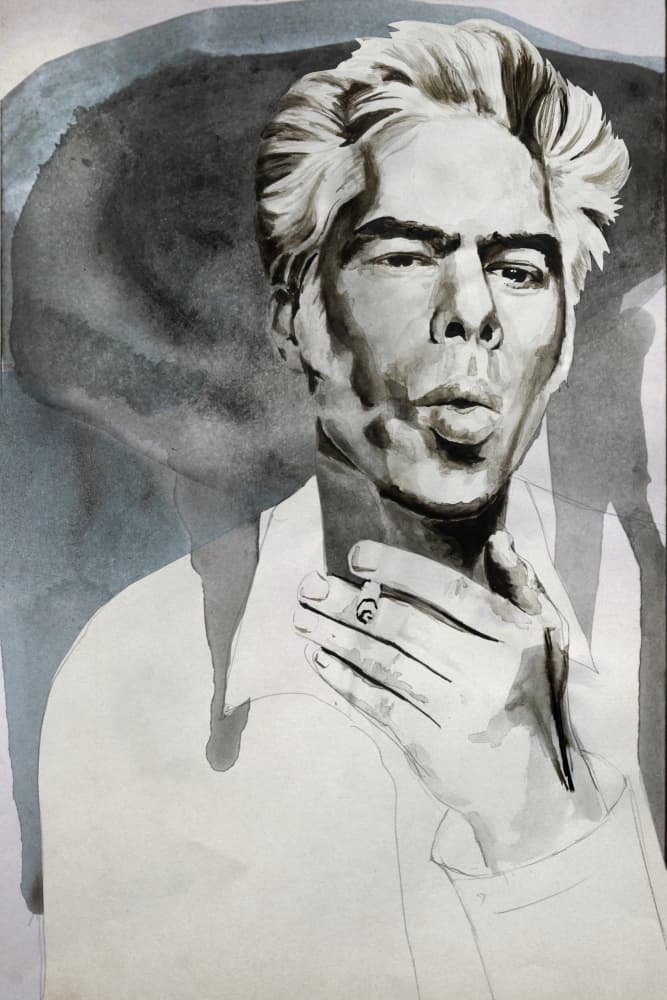 Intense Smoking Man by David Diehl — canvas wall art